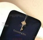 AAA Clone Tiffany Keys Paved Diamonds Necklace - 925 Silver